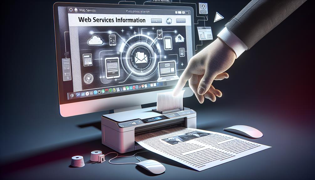 printing web services info